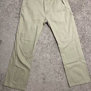 Mean Dickies relaxed fit carpenter pants tan/cream size 34x32 small stain